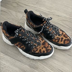 Animal print funky sneakers